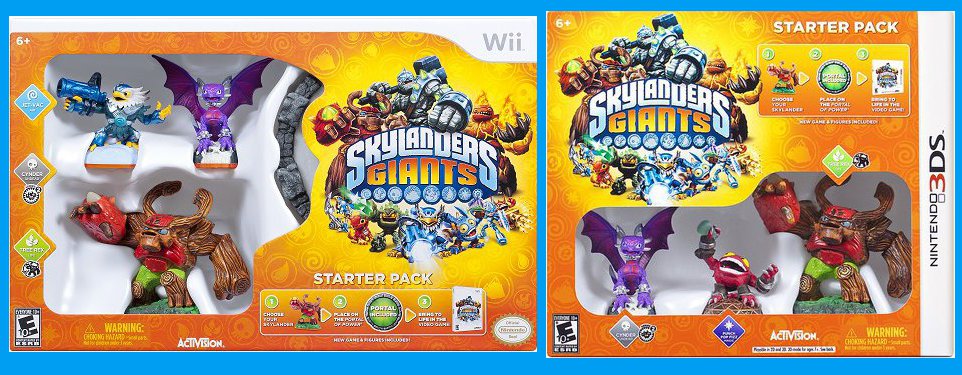 Les personnages de skylanders giants
