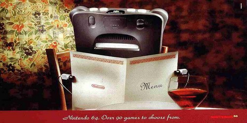 Publicité de la Nintendo 64