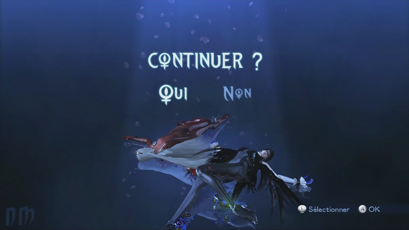 Bayonetta et jeanne Game over dans  test de [Bayonetta 2]