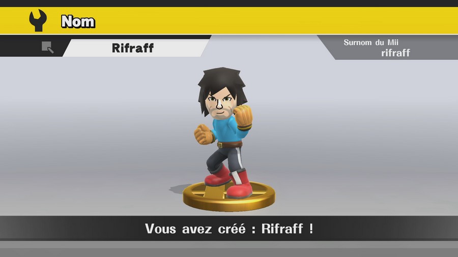 Combattant Mii dans Smash Bros