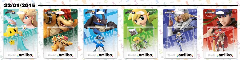 amiibo Nintendo : Harmonie, Bowser, Lucario, Toon Link, Sheik et Ike