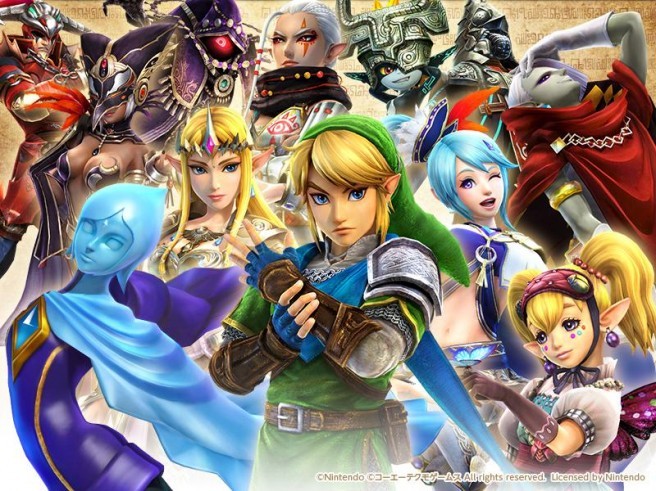 Les personnages de hyrule warriors