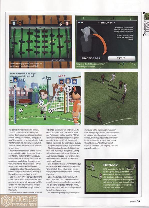Fifa 08 plutôt original pour la wii ! N-1180976132
