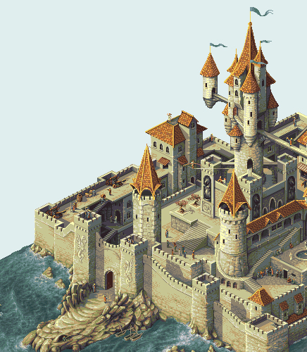 Imagetrouvéed'unchâteauenPixelArt