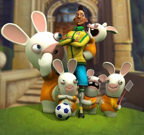 Pelé, Rayman et les lapins