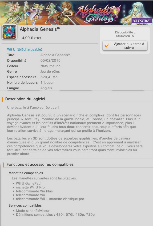 fiche eshop de <a data-cke-saved-href='/fiche-4501_alphadia_genesis.htm' href='/fiche-4501_alphadia_genesis.htm'>Alphadia Genesis</a> Wii U