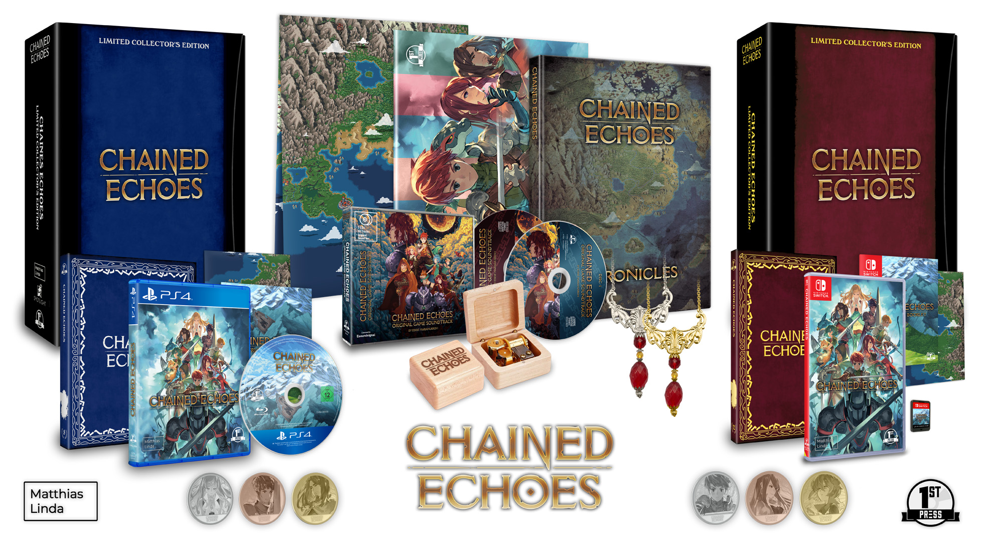 Chained Echoes JRPG se dévoile dans un nouveau trailer et présente sa version physique sur