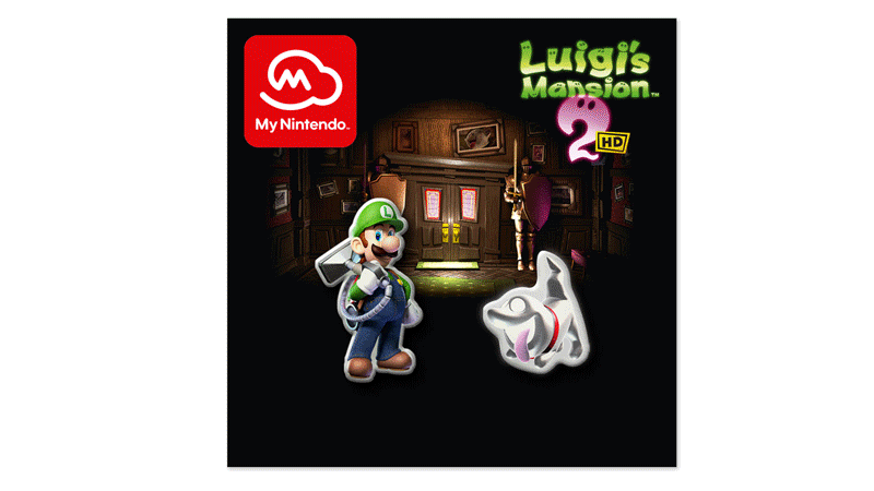 Luigi's Mansion 2 HD: Icon elements on Nintendo Switch and collector ...