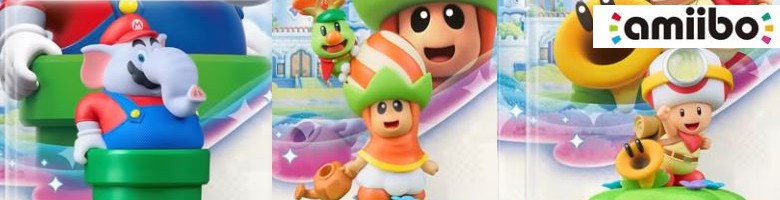 Image Nintendo annonce la sortie de 3 amiibo Super Mario Bros. Wonder pour le 26 mars 2026