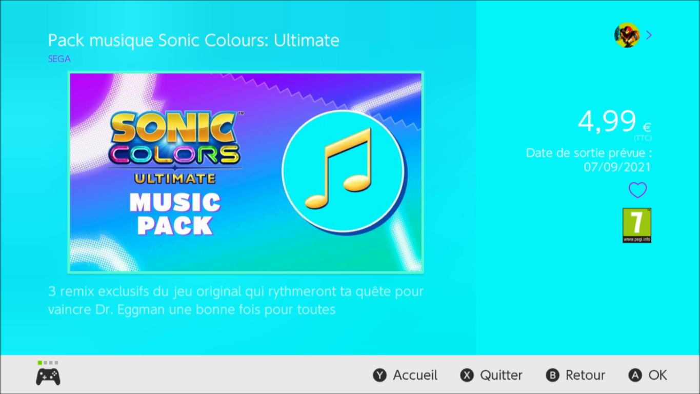 Sonic Colors: Ultimate - Music Pack
