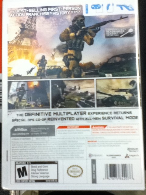 Premières "images" de la version Wii de Call of Duty  Modern Warfare 3