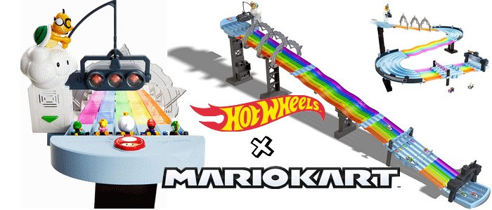 Hot Wheels dévoile son nouveau circuit inspiré par la Route Arc-en-ciel de Mario  Kart - Nintendo - Nintendo-Master