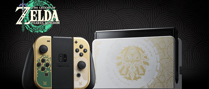 ② Nintendo Switch OLED + Zelda + housse et protection — Consoles de jeu