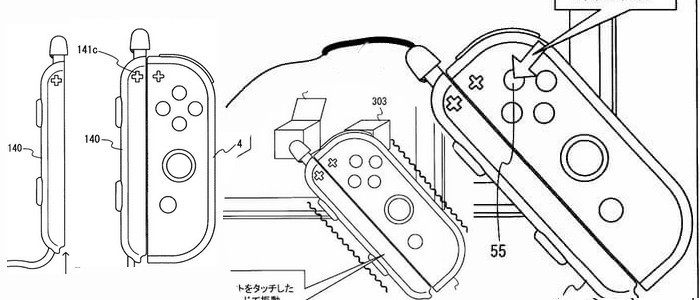Mais quel est cet étrange brevet pour la Switch, avec un stylet sur les  joycon ?
