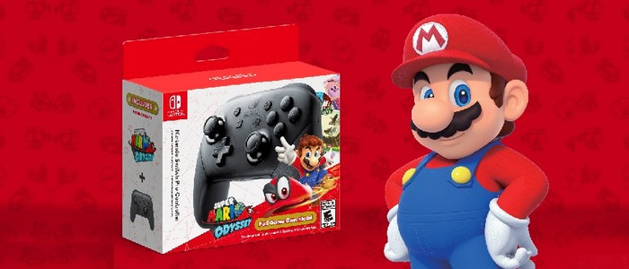 Une manette Switch Pro vendue en bundle avec un code de Super Mario Odyssey  - Nintendo Switch - Nintendo-Master