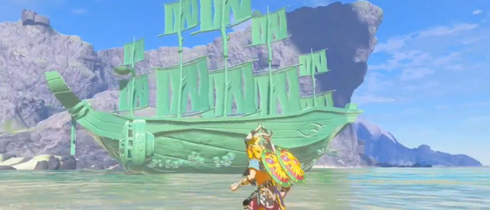 Un bateau pirate gĂ©ant construit dans The Legend of Zelda: Tears of the Kingdom