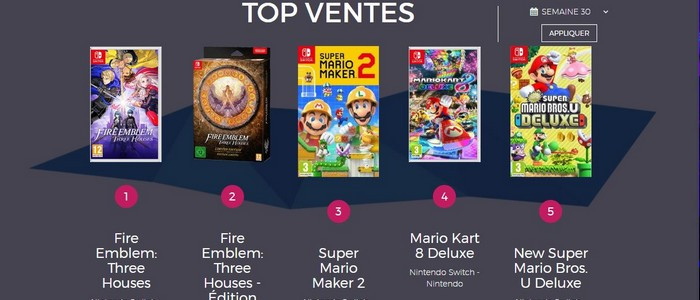 Top 5 des meilleures ventes de jeux vidéo de la semaine 05/2023 en France -  Mario Kart face à la déferlante de Sony - Charts - Nintendo-Master