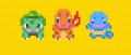 Image Bulbizarre, Salamèche et Carapuce mettent leur costumes dans Super Mario Maker