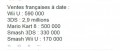 Image Charts FR : 590 000 Wii U et 2,9 Millions de 3DS à ce jour