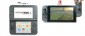 Image Nintendo Switch : une idée de sa taille comparée à celle d'une New 3DS XL