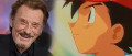Image Insolite - Johnny Hallyday chante le générique de Pokémon