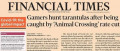 Image La baisse des taux d'intérêts de la banque Nook en Une du Financial TIMES 