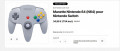 Image La manette sans fil N64 pour Nintendo Switch en promotion pour le Black Friday