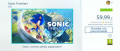 Image SONIC Frontiers : prix et poids du jeu sur l'eShop de la Nintendo Switch
