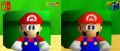 Image Super Mario 64 : vidéo de comparaison des versions N64 vs Nintendo Switch