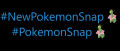 Image Twitter : nouvel émoji du Pokémon Méganium avec les hashtags #PokemonSnap et #NewPokemonSnap