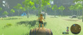 Image Zelda Breath of the Wild : Link peut se déplacer en faisant rouler un tonneau avec ses pieds