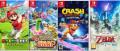 Image Zelda Skyward Sword HD, Mario Golf : Super Rush, Crash Bandicoot 4... Plus de 40 jaquettes de jeux à venir sur Nintendo Switch