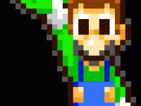 Luigi qui fait "coucou"!