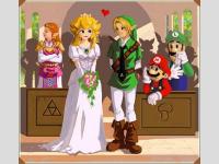 Le mariage Link and Peach