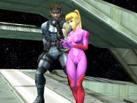 Snake et Samus sans armure