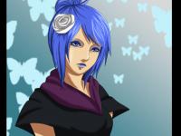Konan et des papillons