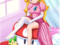 Peach dasn la chambre d'habillage