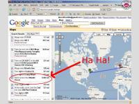 Google map : la bonne blague haha...