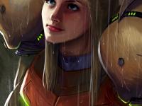 Samus sous la pluie