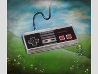 Manette NES en tableau
