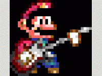 Mario à la guitare