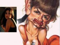 Caricature de Pénélope Cruz