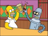 Homer et Bender