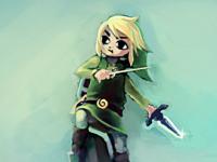 Link Cartoon sur un rochet