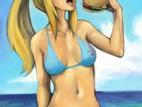 Samus mange une bêtise