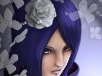 Konan et des papillons en papier