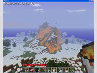 minecraft montagne lave