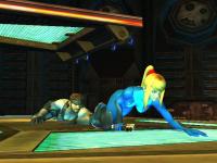Samus sans armure et Snake 2