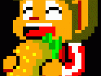 Alex Kidd mange un Hamburgour